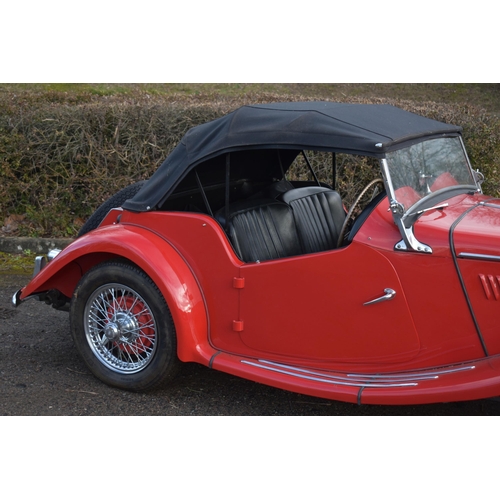 1001 - A 1954 MG TF VINTAGE SPORTS ROADSTER, THAT'S FULLY RESTORED in red, first registered January 2013 wi... 