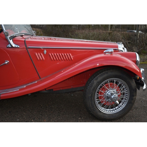 1001 - A 1954 MG TF VINTAGE SPORTS ROADSTER, THAT'S FULLY RESTORED in red, first registered January 2013 wi... 