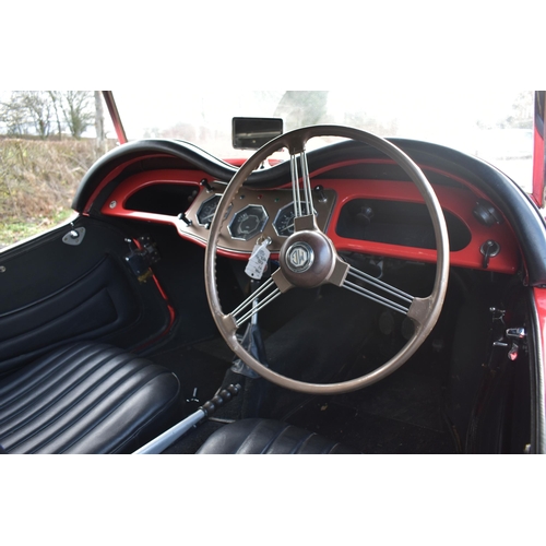 1001 - A 1954 MG TF VINTAGE SPORTS ROADSTER, THAT'S FULLY RESTORED in red, first registered January 2013 wi... 