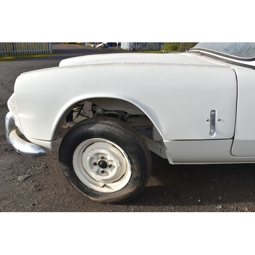 1002 - A 1966 TRIUMPH SPITFIRE 4 Mk2 SPORTS CAR REBUILD PROJECT in white, first registered April 1966 with ... 