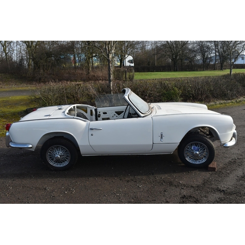 1002 - A 1966 TRIUMPH SPITFIRE 4 Mk2 SPORTS CAR REBUILD PROJECT in white, first registered April 1966 with ... 