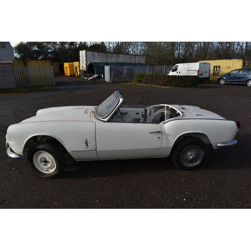 1002 - A 1966 TRIUMPH SPITFIRE 4 Mk2 SPORTS CAR REBUILD PROJECT in white, first registered April 1966 with ... 