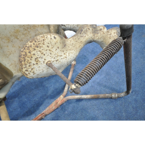 1310 - A 20TH CENTURY MOBO PRAIRIE KING ROCKING HORSE, on a sprung stand (condition report: missing handles... 