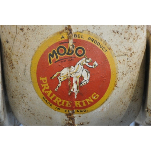 1310 - A 20TH CENTURY MOBO PRAIRIE KING ROCKING HORSE, on a sprung stand (condition report: missing handles... 