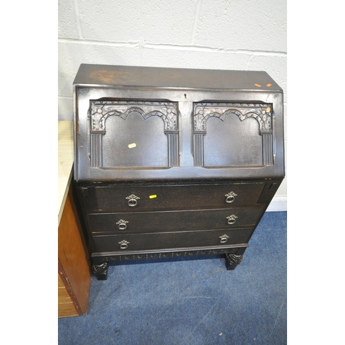 1327 - A PINE CHEST OF FOUR LONG DRAWERS, with a later Formica top, width 77cm x depth 61cm x height 75cm, ... 