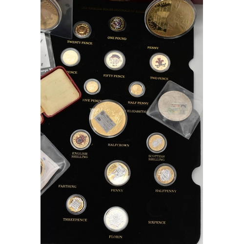 140 - A PLASTIC TUB OF MIXED COMMEMORATIVES, plastic tub of mixed commemoratives to include amounts of com... 