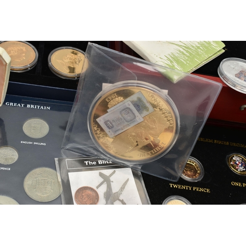 140 - A PLASTIC TUB OF MIXED COMMEMORATIVES, plastic tub of mixed commemoratives to include amounts of com... 