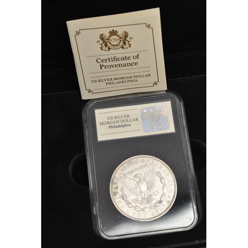 162 - A BOXED SILVER COIN GROUP, to include King George III and  IV silver crown pair in worn circulated c... 