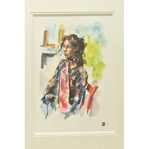 308 - ROBERT LENKIEWICZ (1941-2002) 'ELIZA MASSEY', a limited edition print from the Eliza Notebook portfo... 