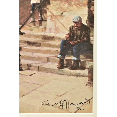 309 - ROLF HARRIS (AUSTRALIA 1930-2023) 'ON THE STEPS OF THE WALKER', a signed limited edition print on ca... 