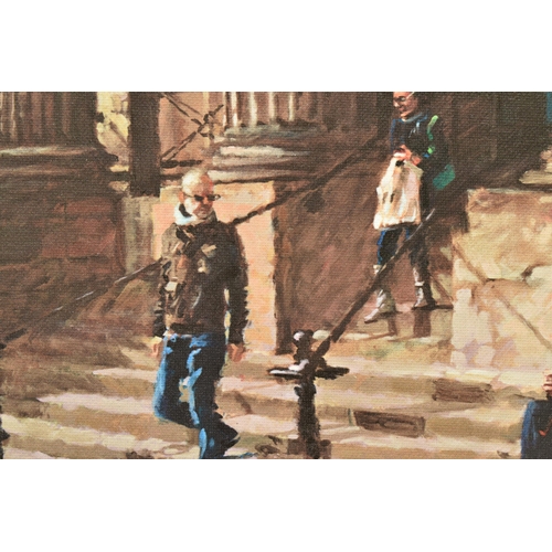 309 - ROLF HARRIS (AUSTRALIA 1930-2023) 'ON THE STEPS OF THE WALKER', a signed limited edition print on ca... 