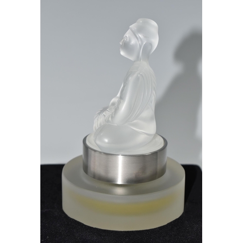 320 - A BOXED LALIQUE POUR HOMME 'BUDDHA' SCENT BOTTLE, a limited edition from the Flacon Collection 2008,... 