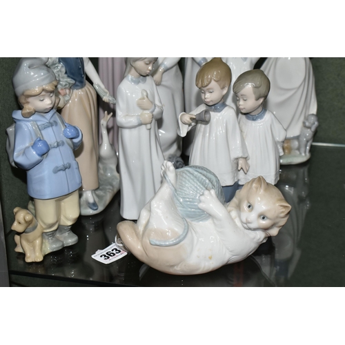 363 - TEN NAO FIGURES, to include Cheer Me Up, My Playful Puppy, Sleepy Boy, Choir Boys, Girl Holding a Ca... 