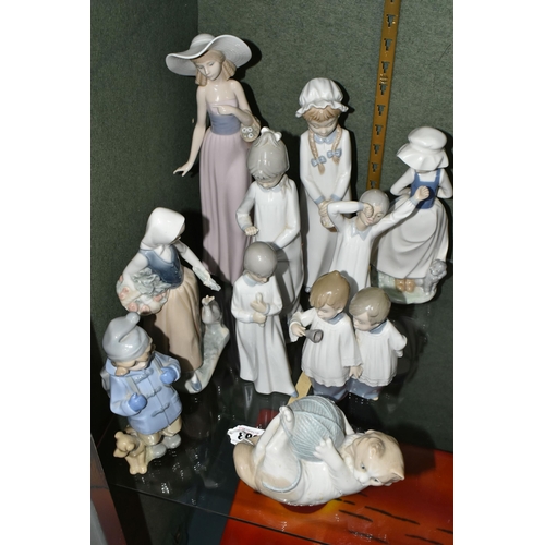 363 - TEN NAO FIGURES, to include Cheer Me Up, My Playful Puppy, Sleepy Boy, Choir Boys, Girl Holding a Ca... 