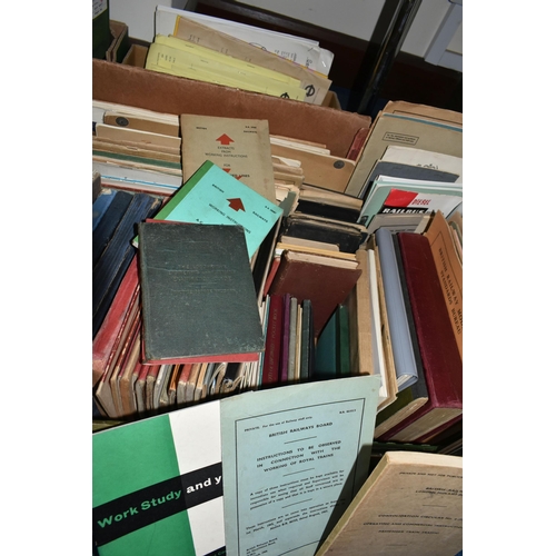 426 - TWO BOXES OF RAILWAY EPHEMERA to include Weekly Notices, Staff Periodical Notices, Staff Regulations... 