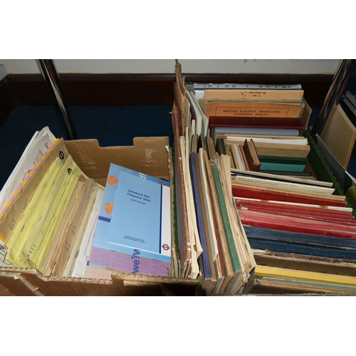 426 - TWO BOXES OF RAILWAY EPHEMERA to include Weekly Notices, Staff Periodical Notices, Staff Regulations... 