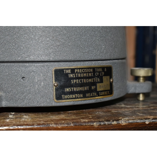 429 - A CASED SPECTROMETER, 7.5'', by The Precision Tool & Instrument Co Ltd of Thornton Heath, Surrey, in... 