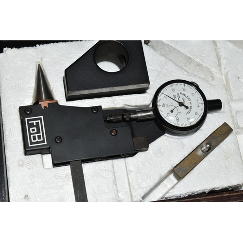 434 - TWO CASED MEASURING INSTRUMENT SETS, comprising a PVE Pitter Gauge & Precision Tool Co Ltd gauge blo... 