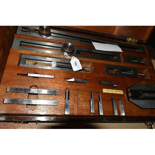 434 - TWO CASED MEASURING INSTRUMENT SETS, comprising a PVE Pitter Gauge & Precision Tool Co Ltd gauge blo... 