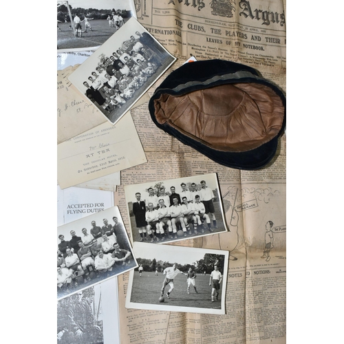 443 - AN ENGLAND JUNIOR INTERNATIONAL FOOTBALL ASSOCIATION CAP, awarded to Mr. Harold Cheese for the match... 