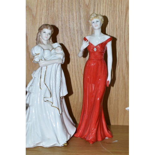 462 - A GROUP OF ROYAL WORCESTER FIGURES, to include modern Days of the Week series: Monday Boy, Tuesday G... 