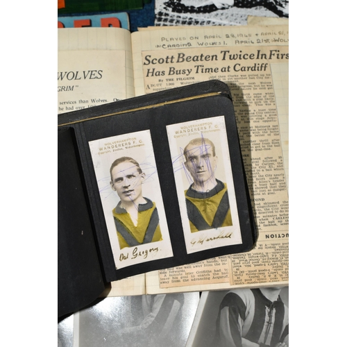 470 - A QUANTITY OF WOLVERHAMPTON WANDERERS F.C MEMORABILIA AND EPHEMERA, to include a photograph signed b... 