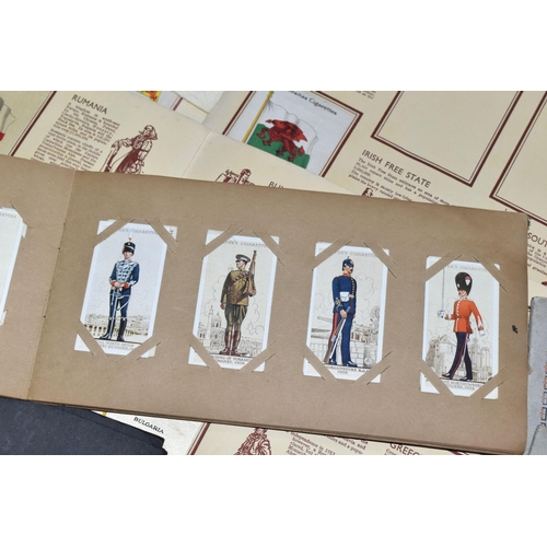 473 - ONE BOX containing a large collection of Cigarette Cards and 'Silks' in 1d albums and loose to inclu... 