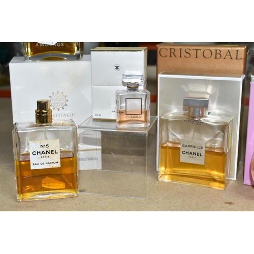 483 - A COLLECTION OF CHANEL AND SIMILAR PERFUMES, comprising a boxed bottle of Amouage 'Jubilation 25' ea... 