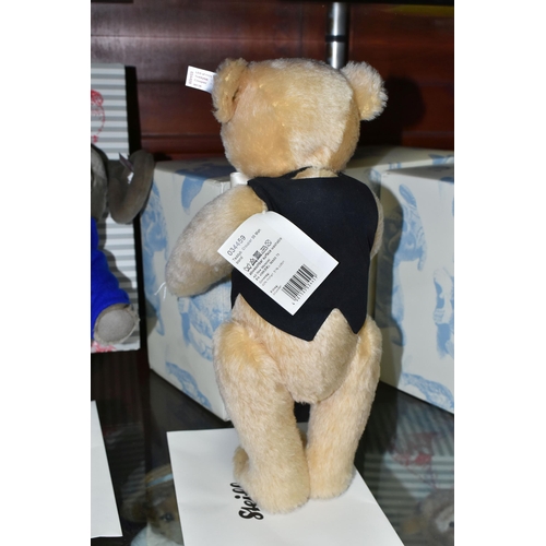 531 - A BOXED STEIFF LIMITED EDITION 'CROUPIER' TEDDY BEAR, jointed with blond mohair and cotton 'fur', go... 