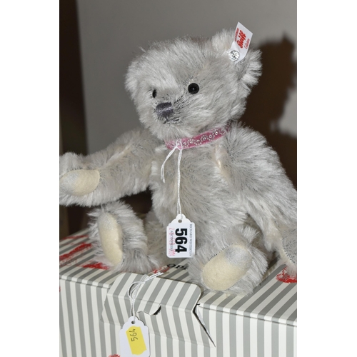 564 - A BOXED LIMITED EDITION STEIFF 'LOVE TEDDY BEAR', no.006470, limited edition no.865/1000, silver moh... 