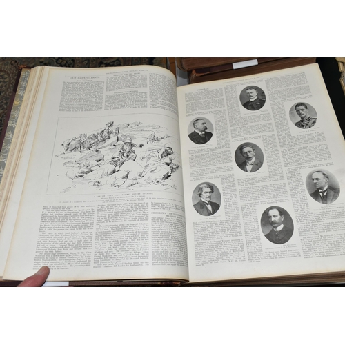 579 - THE ILLUSTRATED LONDON NEWS, Four Bound Volumes, January - June 1900, July - December 1900, January ... 