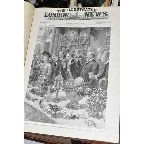 579 - THE ILLUSTRATED LONDON NEWS, Four Bound Volumes, January - June 1900, July - December 1900, January ... 