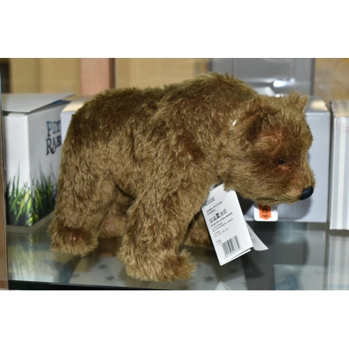 598 - A BOXED STEIFF LIMITED EDITION SHAGGY BEAR REPLICA 1914, no.403330, limited edition no.492/914, dark... 