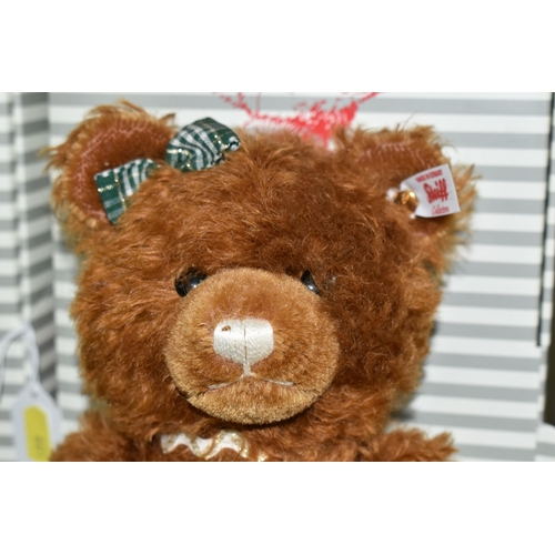 602 - A BOXED STEIFF LIMITED EDITION ' GINGER BREAD TEDDY BEAR', no.006593, limited edition no. 635/1225, ... 