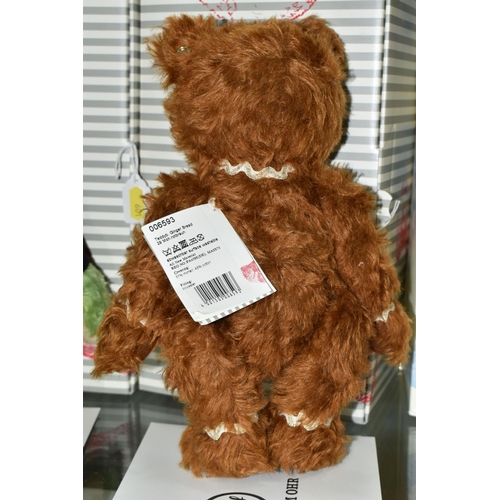 602 - A BOXED STEIFF LIMITED EDITION ' GINGER BREAD TEDDY BEAR', no.006593, limited edition no. 635/1225, ... 