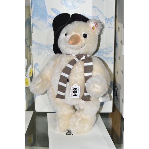 A BOXED STEIFF LIMITED EDITION 'MONTY SNOWMAN TED', no.021718, limited ...