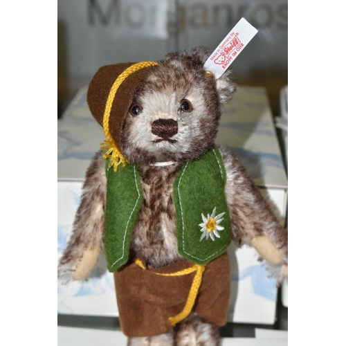 609 - TWO BOXED STEIFF LIMITED EDITION ALPINE TEDDY BEARS, to include 'Peter' 673863, 91/1,500, height 15c... 