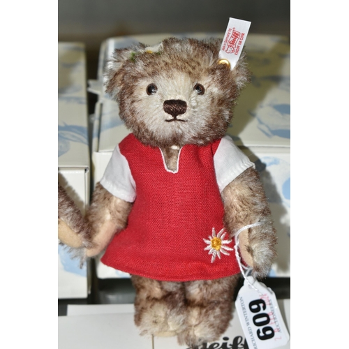 609 - TWO BOXED STEIFF LIMITED EDITION ALPINE TEDDY BEARS, to include 'Peter' 673863, 91/1,500, height 15c... 