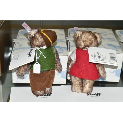 609 - TWO BOXED STEIFF LIMITED EDITION ALPINE TEDDY BEARS, to include 'Peter' 673863, 91/1,500, height 15c... 