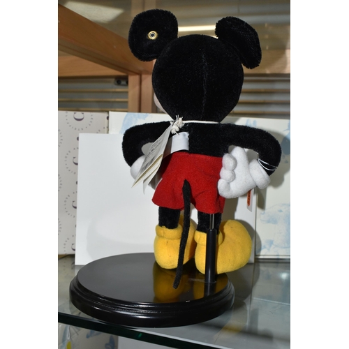 619 - A BOXED STEIFF LIMITED EDITION 'MICKEY MOUSE', a Danbury Mint exclusive, with mohair and cotton 'fur... 