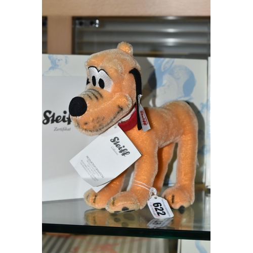 622 - A BOXED STEIFF LIMITED EDITION 'PLUTO', with orange mohair and cotton, gold coloured ear button and ... 