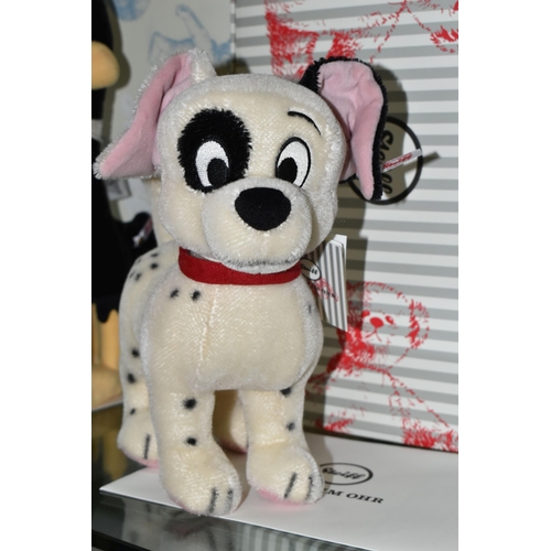 628 - A BOXED STEIFF LIMITED EDITION 'DISNEY 101 DALMATIANS PATCH', with black and white mohair and cotton... 