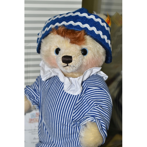 631 - A BOXED STEIFF LIMITED EDITION 'ANDY PANDY', the character with vanilla mohair and cotton covering, ... 