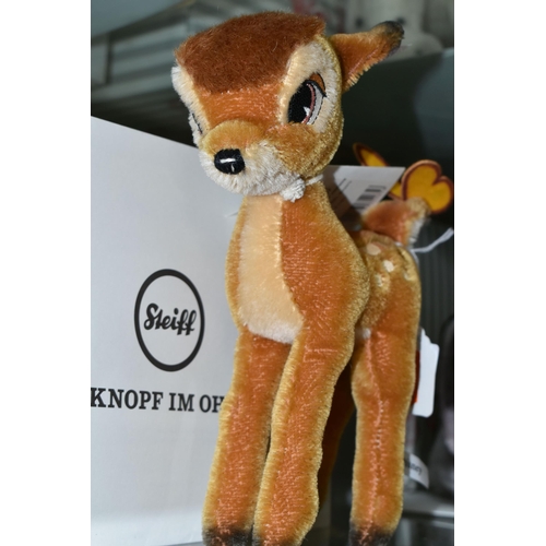 634 - A BOXED STEIFF LIMITED EDITION 'DISNEY'S BAMBI', the character with light brown mohair and cotton co... 