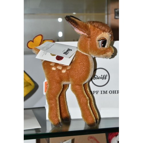 634 - A BOXED STEIFF LIMITED EDITION 'DISNEY'S BAMBI', the character with light brown mohair and cotton co... 