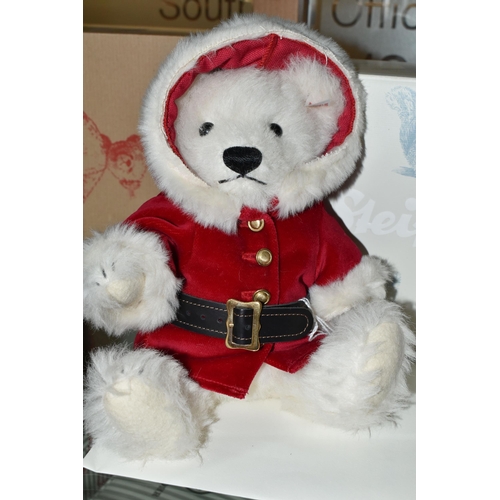 639 - A BOXED LIMITED EDITION STEIFF TEDDY BEAR SANTA CLAUS 2008, with white alpaca wool and cotton 'fur',... 