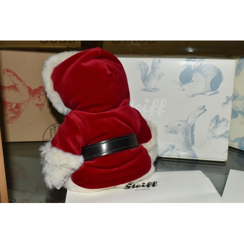 639 - A BOXED LIMITED EDITION STEIFF TEDDY BEAR SANTA CLAUS 2008, with white alpaca wool and cotton 'fur',... 