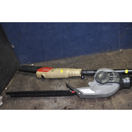 1069 - AN ECKMAN C5015 TELESCOPIC POLE CHAINSAW extended length 280cm and an Eckman EKETHT01 Telescopic hed... 