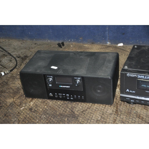 1099 - A BLAUPUNKT BPA10B-B1 DAB RADIO, a ION Tape 2 PC tape player (both PAT pass and working) and a Bush ... 