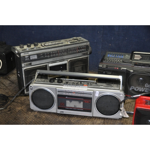 1100 - FIVE PORTABLE HI FIS  comprising of a Goodman's Power Master (one tape not turning), a Sony ZS-D7, a... 